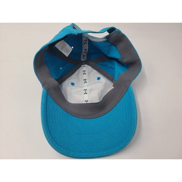 Women Under Armour Strapback Adjustable Hat Cap Cotton Casual Baseball UA Blue - Picture 9 of 11